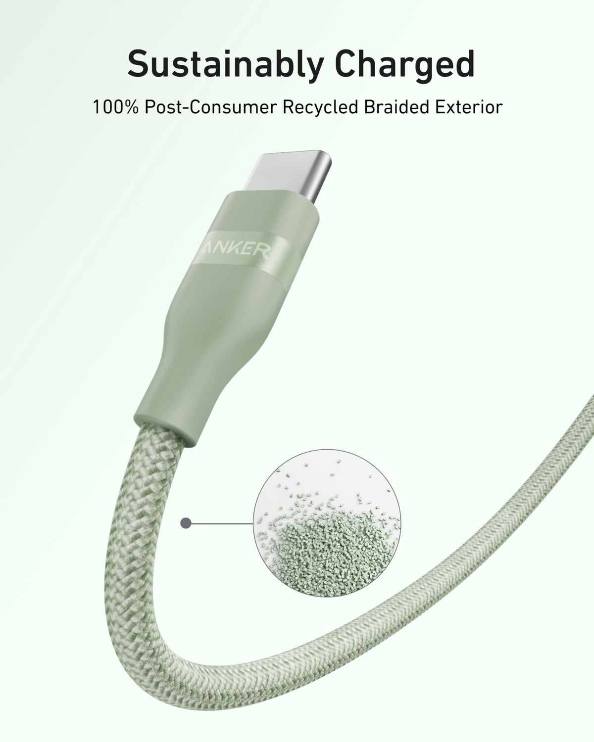 Anker Nano USB C to USB C Cable, 240W Fast Charging Cable (Black, 10ft)