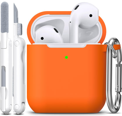 R-fun for AirPods 2nd/1st Case Silicone Cover, Banana Violet