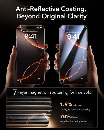 ESR 3 Pack for iPhone 17 Pro Max Screen Protector, Armorite Pro