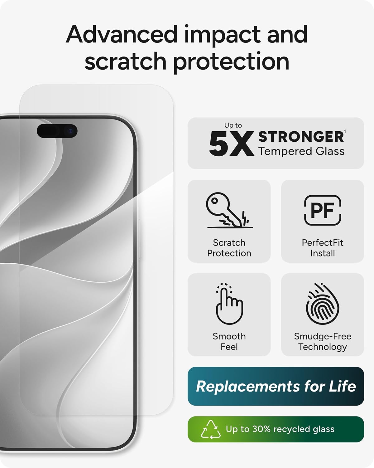 ZAGG Glass Elite Screen Protector for iPhone 17 Pro/ 18 Pro
