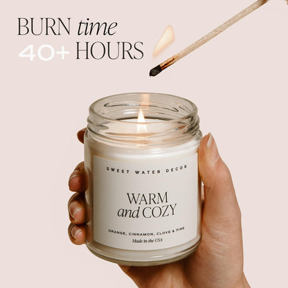 Sweet Water Decor Cinnamon Roll Candle, 9oz Clear Jar, Fall Scent