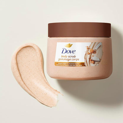 Dove Exfoliating Body Scrub, Brown Sugar & Coconut Butter, 15 oz
