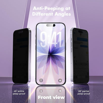 UNBREAKcable Privacy Screen Protector for iPhone 15, Full Coverage