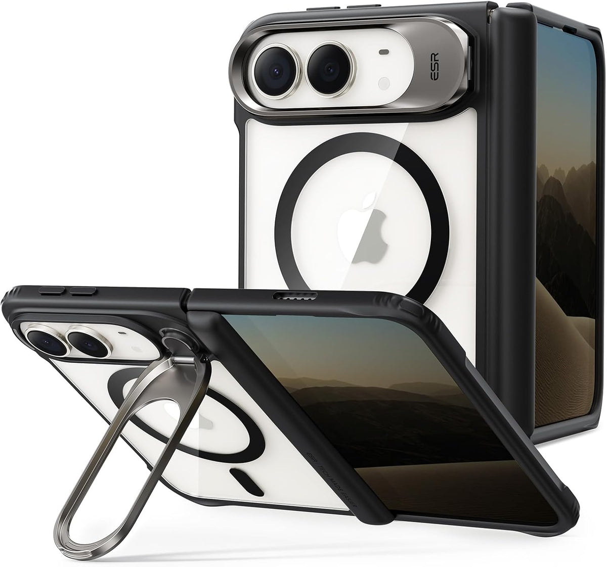 ESR Classic Hybrid for iPhone 18 Pro Max/17 Pro Max Case with Flex Stand
