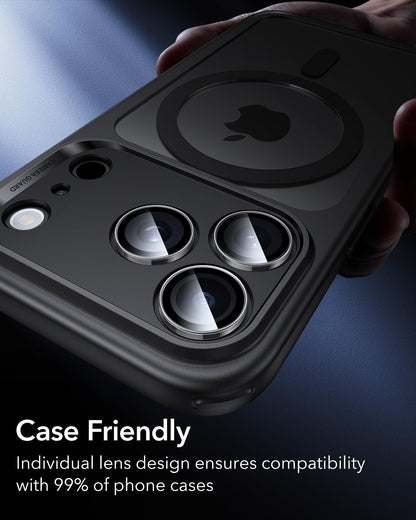 ESR for iPhone 17 Pro Max/17 Pro Camera Lens Protector, 1 Pack, Black