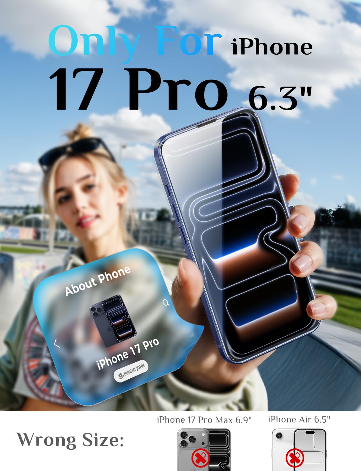 MAGIC JOHN for iPhone 18 Pro Max Screen Protector Easy Installation