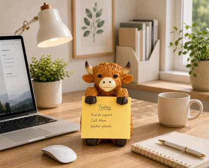 Dog Pop-Up Sticky Note Dispenser for 3x3 in Notes, Black & White