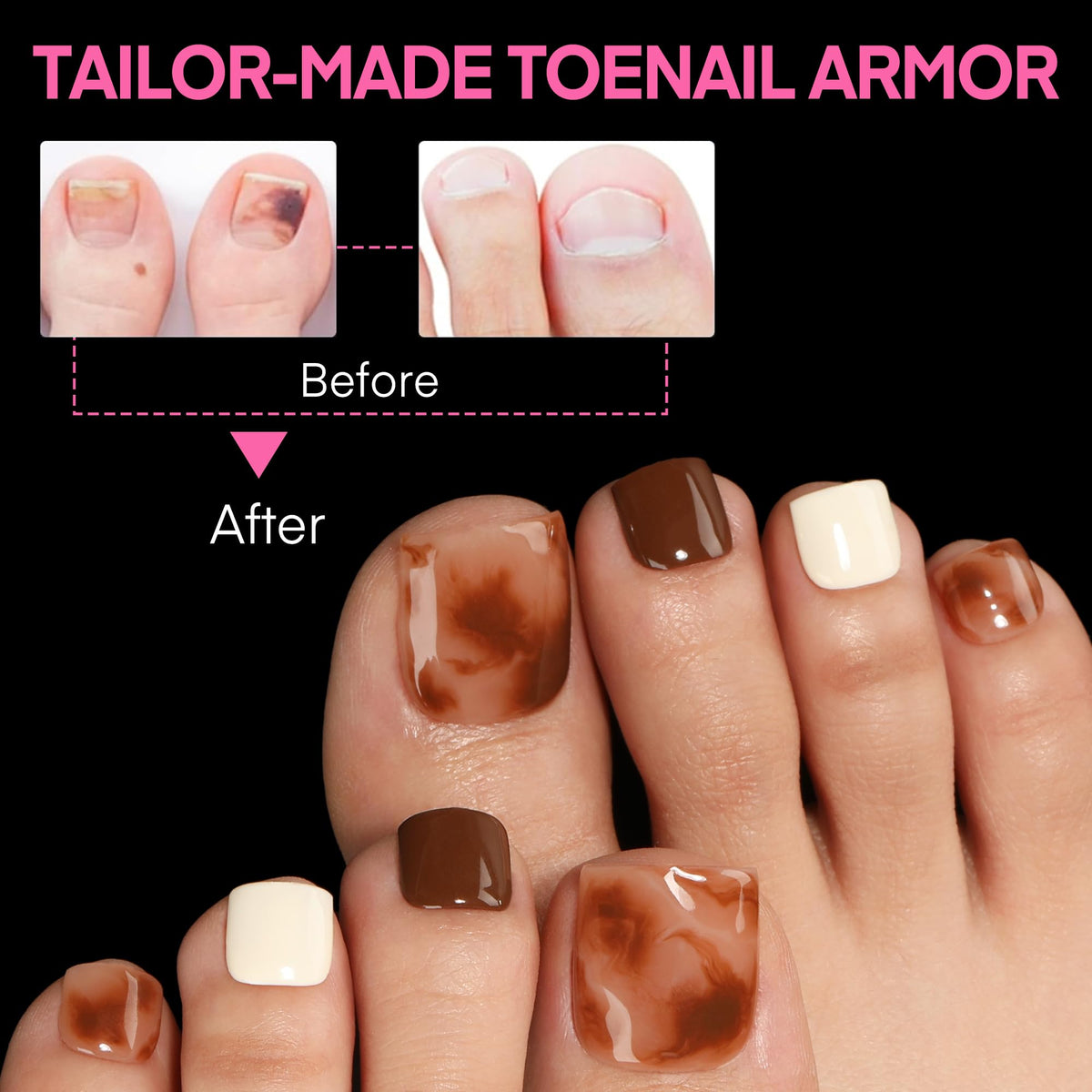 UNA GELLA Short Sharp Square Nail Tips 504pcs X-Soft Flat Square Nails