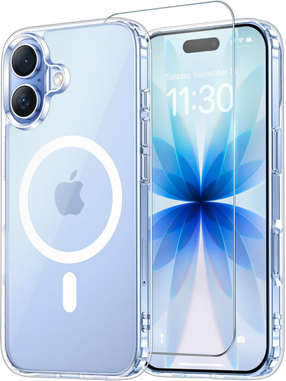 Temdan for iPhone AIR Case with Screen Protector Beige