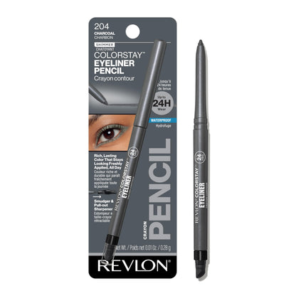 Revlon ColorStay Pencil Waterproof Eyeliner, 202 Black Brown, 0.01 oz
