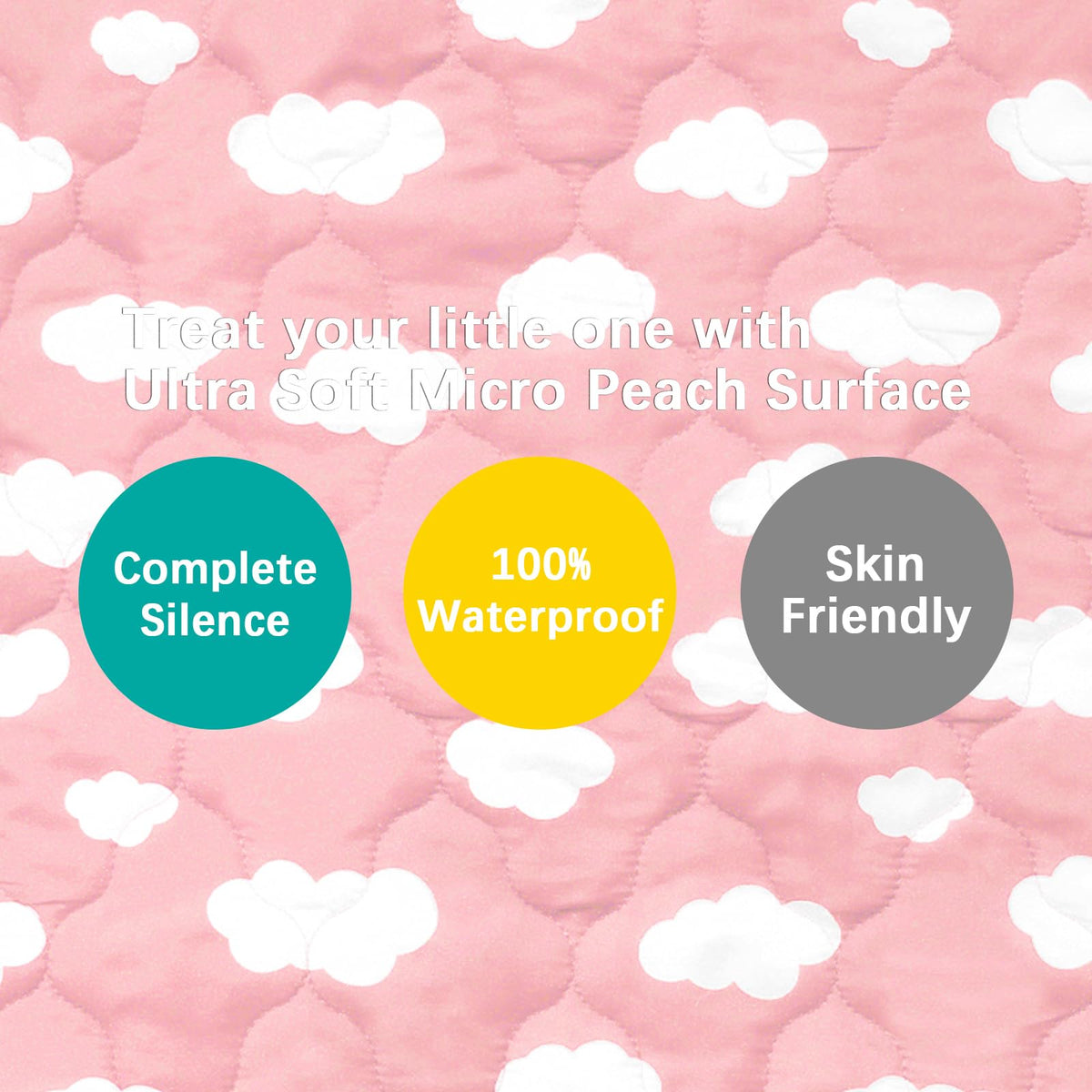 Crib Mattress Protector Sheets Fitted Waterproof Mattress Pad Cover 2 Pack