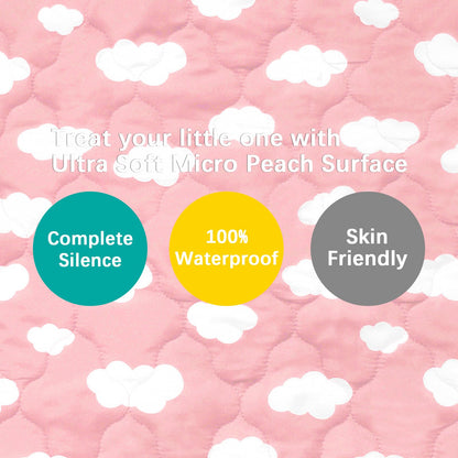 Crib Mattress Protector Sheets Fitted Waterproof Mattress Pad Cover 2 Pack