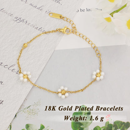 Pearl Bracelets for Women and Girls, Dainty Bracelet Wedding Pearl Jewelry