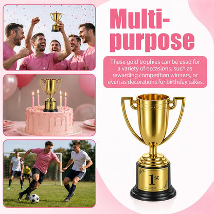Mini Trophy Cup, 3.34 Inch Gold Small Trophy