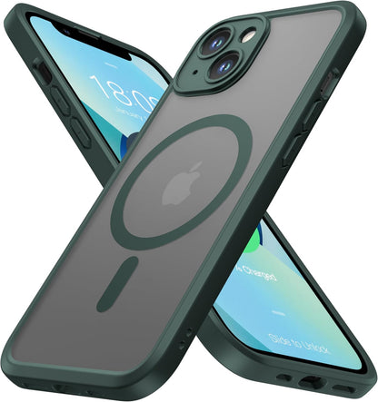 ImpactStrong Magnetic Guard Designed for iPhone 17 Air Case [Camera Protection] [Military Grade Drop Tested] [Compatible with MagSafe] Slim Translucent Matte Phone Case (6.6") - Navy Blue