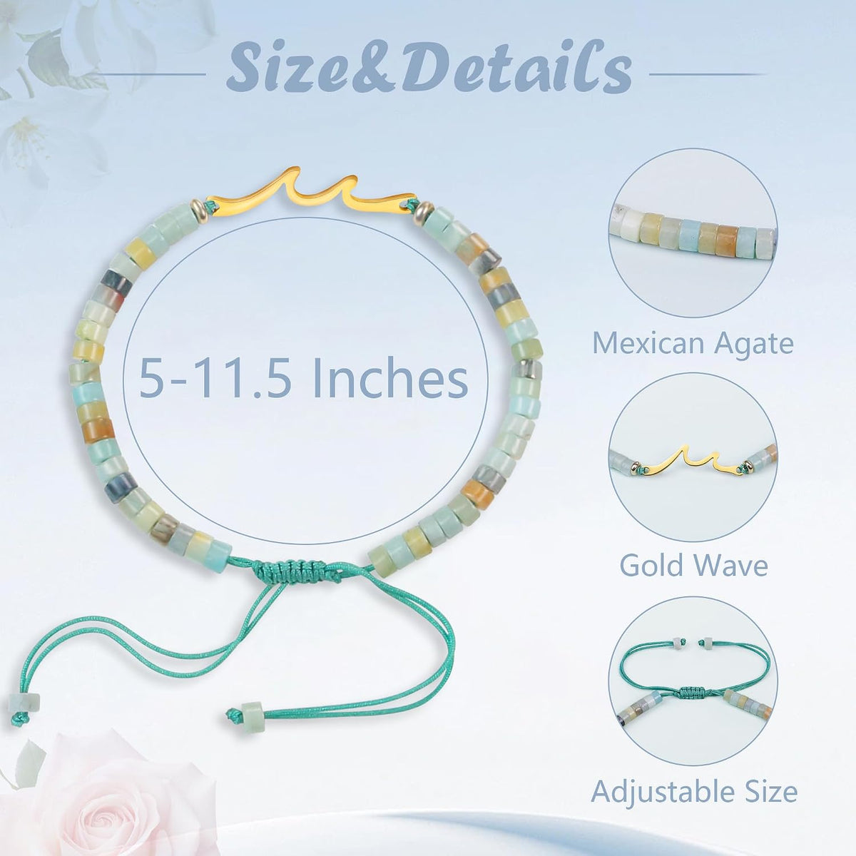 13th 16th 18th 40th 50th 60th Birthday Gifts Wave Birthday Bracelet