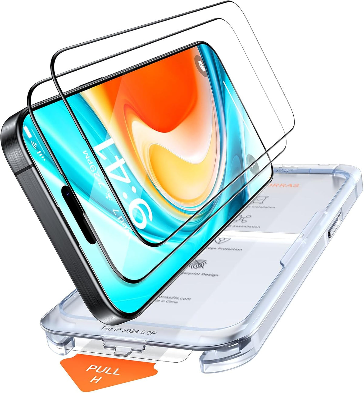 TORRAS Military-Grade Unbreakable for iPhone 18 Pro Screen Protector 2-Pack
