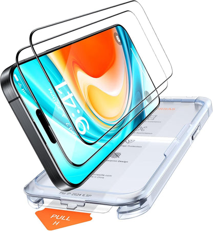 TORRAS Military-Grade Unbreakable for iPhone 18 Pro Screen Protector 2-Pack