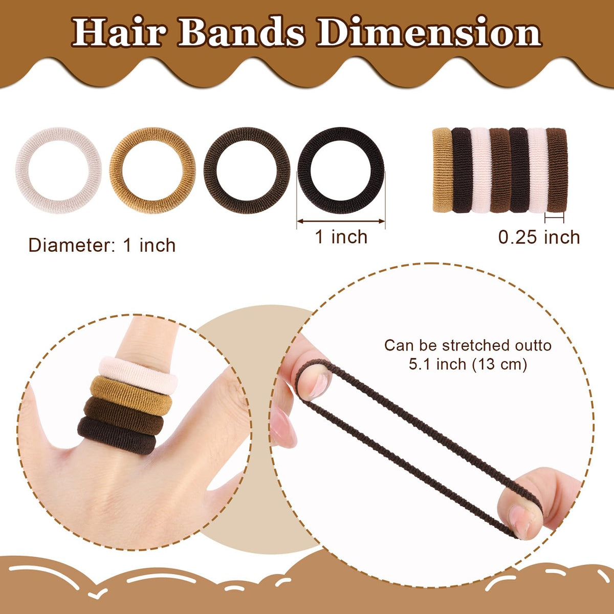 200 Pack Hair Ties BEoffer Baby Toddlers Girls Elastics Hair Band No Damage
