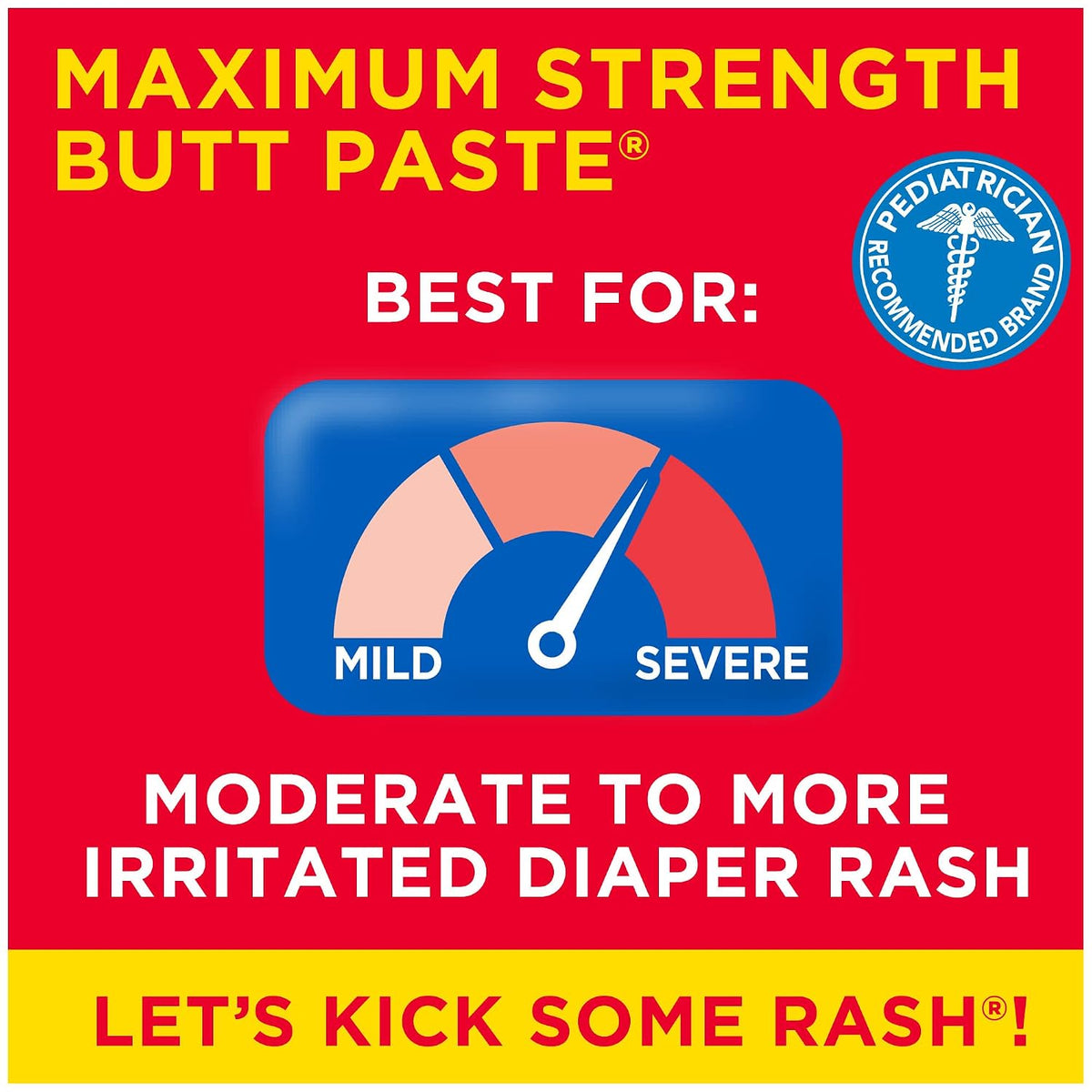 Boudreaux’s Butt Paste Maximum Strength Diaper Rash Cream, 14 Oz Jar