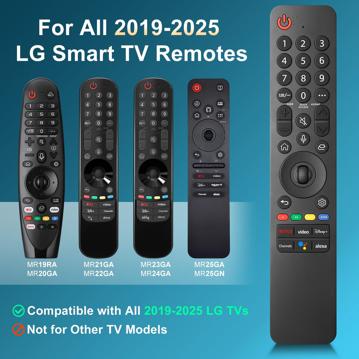 Replacement Remote Control for Hisense Smart Google TV，for Hisense UHD 4K ULED Google TVs