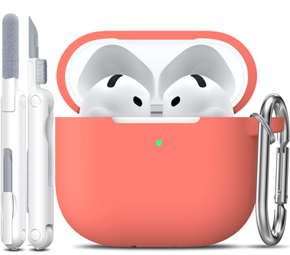 R-fun for AirPods 2nd/1st Case Silicone Cover, Banana Violet