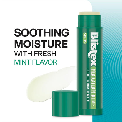 Blistex Medicated Mint Lip Balm, 0.15 Oz