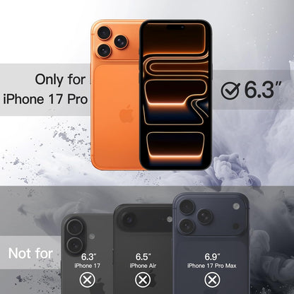 JETech Case for iPhone 17, Anti-Yellowing, Clear