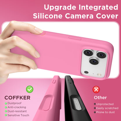 Magnetic for iPhone 18 Pro /17 Pro Case Silicone, Wine Red