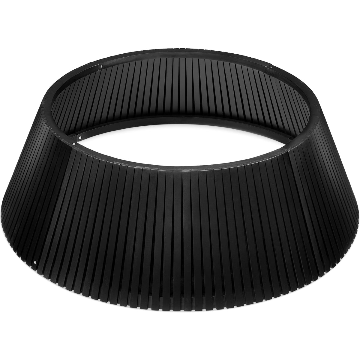 Best Choice Products 36in Christmas Tree Collar, Solid Wood Slatted Tree Skirt Holiday Accessory for Home - Walnut
