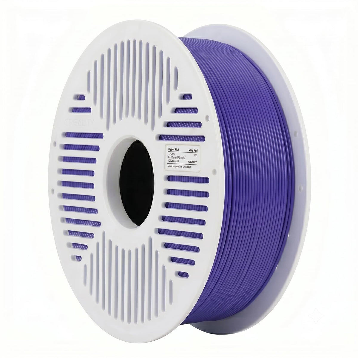 Creality Hyper PLA Filament RFID 1.75mm with Reusable Spool 1KG, High Speed Up to 600mm/s, White, 1-Pack