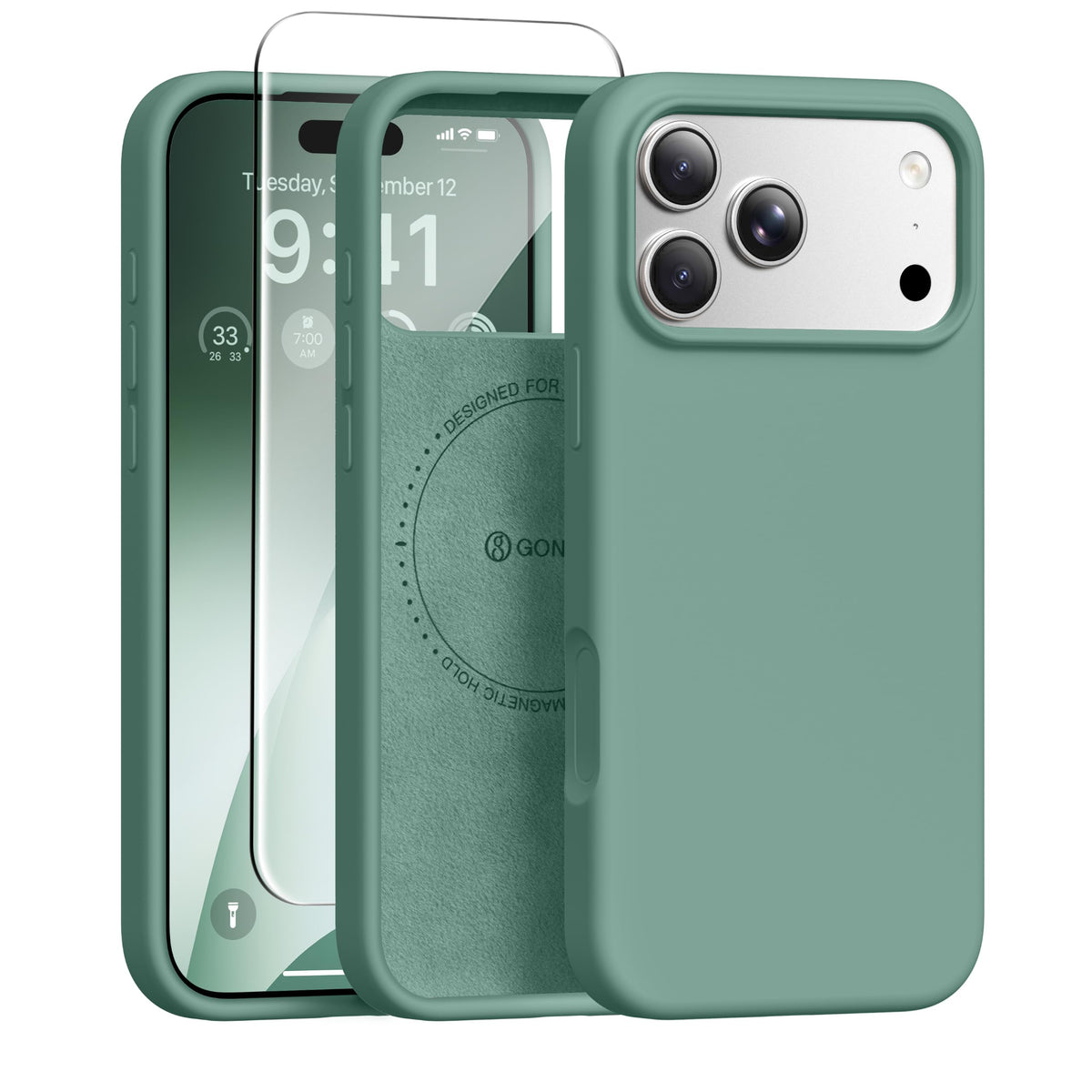 GONEZ for iPhone 18 Pro Max Case/iPhone 17 Pro Max Case, Mist Blue
