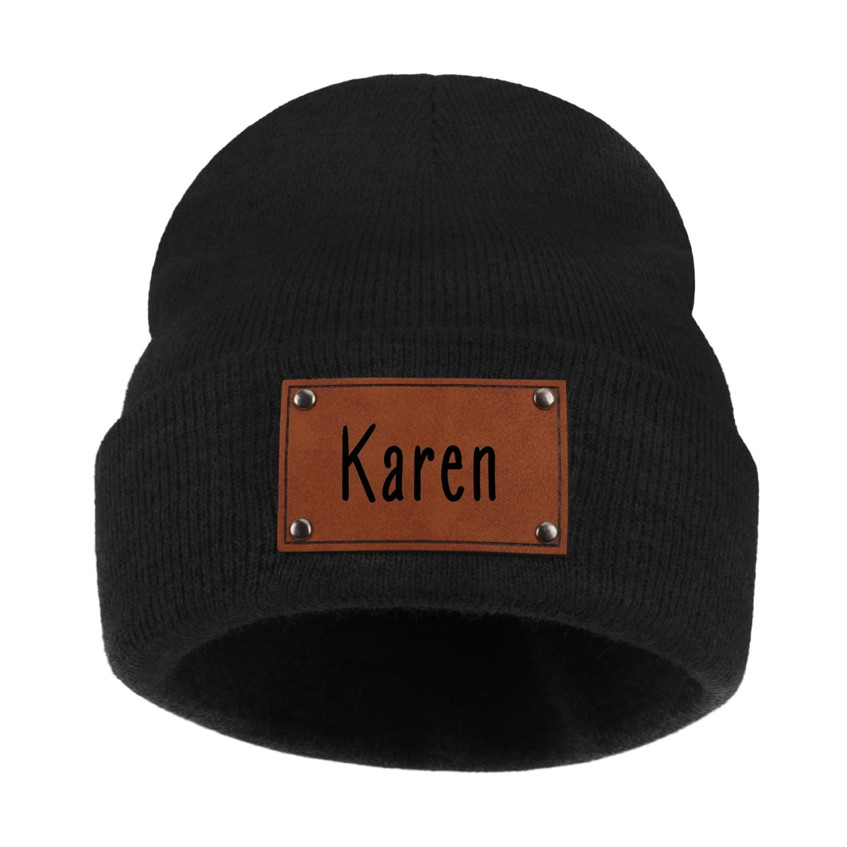 EDSG Personalized Baby Beanie Hat, Custom Winter Knit Name Hat for Newborn Infant Adult