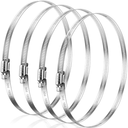 Bolatus Hose Clips 6-51 mm, 22 Pcs Hose Clamp Stainless Steel 304