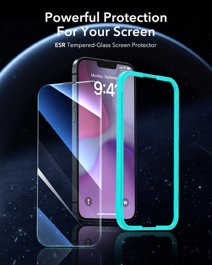ESR 3 Pack for iPhone 17/iPhone 16 Pro Screen Protector, Align Frame