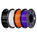Creality PETG Filament 1.75mm 4KG, Black+White+Blue+Red, Total 4-Pack