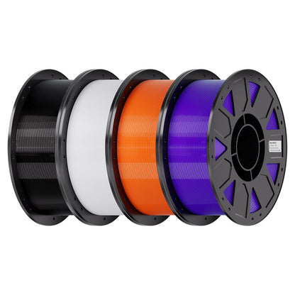 Creality PETG Filament 1.75mm 4KG, Black+White+Blue+Red, Total 4-Pack