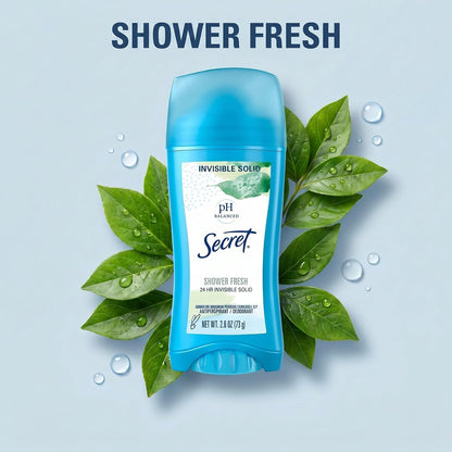 Secret Antiperspirant Deodorant for Women, Shower Fresh, 2.6 oz Pack of 2