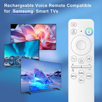 Replacement for Samsung TV Remote, for All 2018-2024 Samsung Remote Control for Smart TV with Voice Control. No Solarcell. 2-Year Warranty.