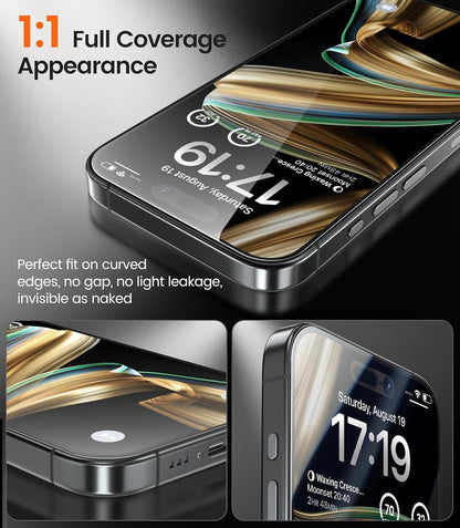 EZ-GLAZ-4 Pack for iPhone 17 Pro Max Privacy Screen Protector (6.9")