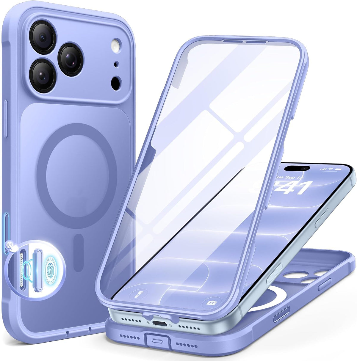 BERFY for iPhone 16 Pro Max Case, Fit for MagSafe
