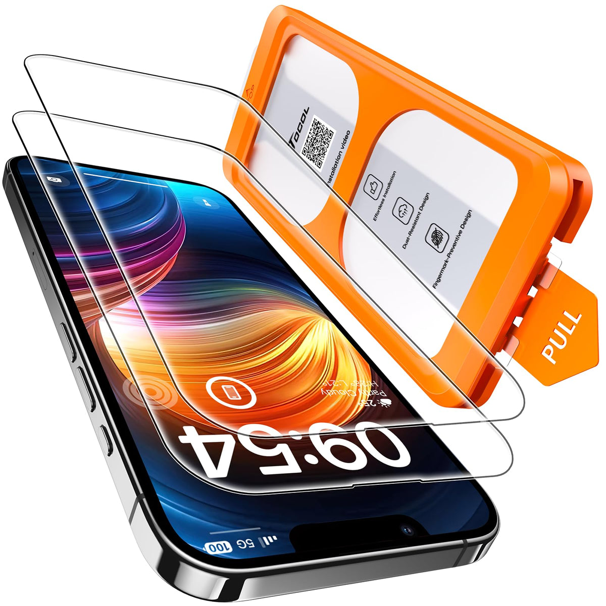 TOCOL for iPhone 17 Screen Protector, Easy Installation
