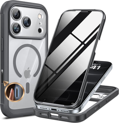 Miracase for iPhone 17 Pro Privacy Series Case, Magsafe, Deep Blue