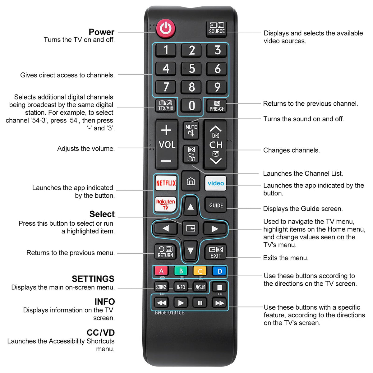 Universal Replacement for LG Smart TV Remote