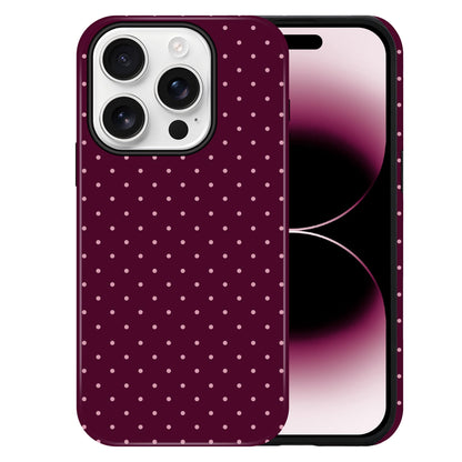 Polka Dot Pattern Phone Case for iPhone 17 6.3", White