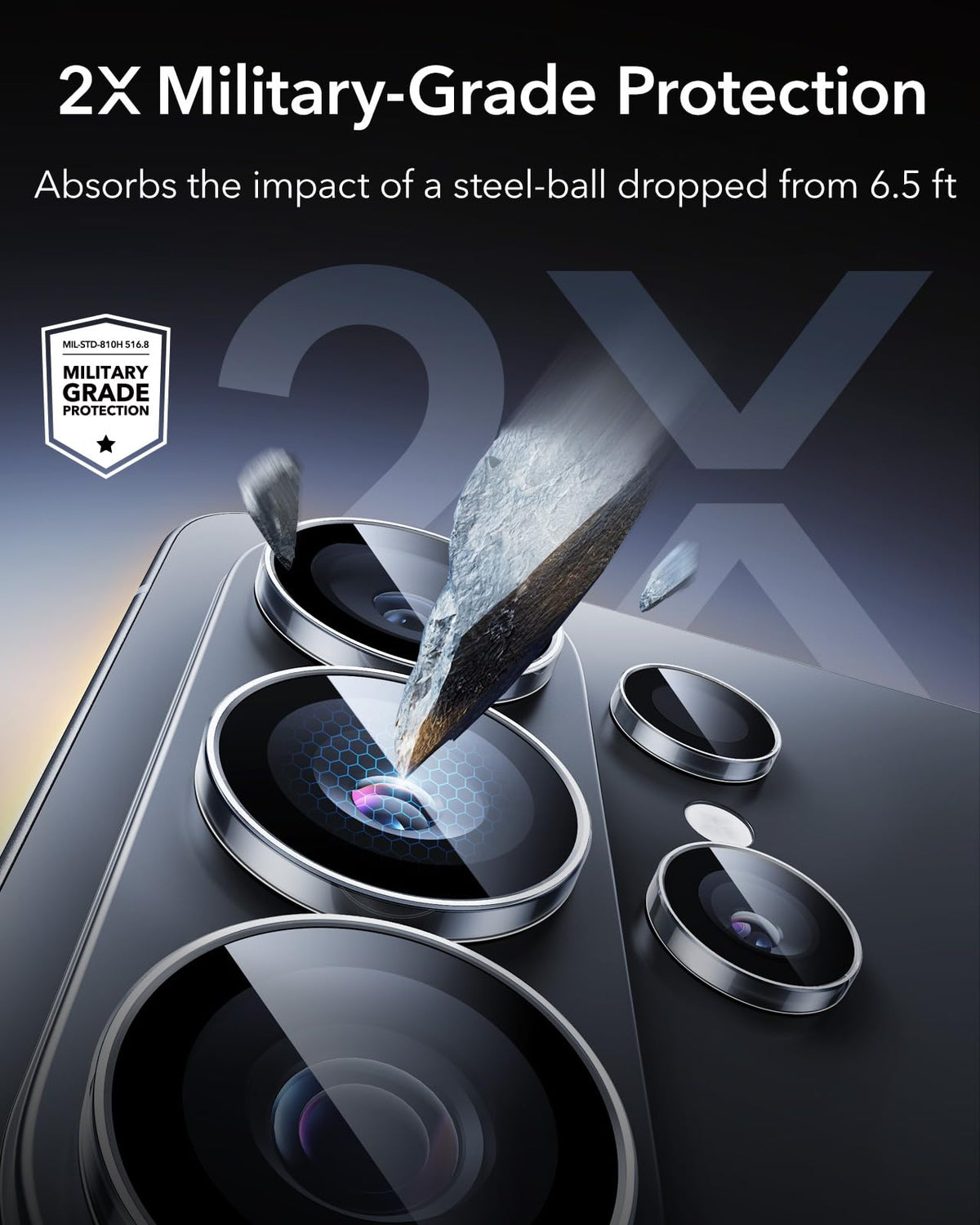 ESR for Samsung Galaxy S26 Ultra Camera Lens Protector, 1 Pack, Black
