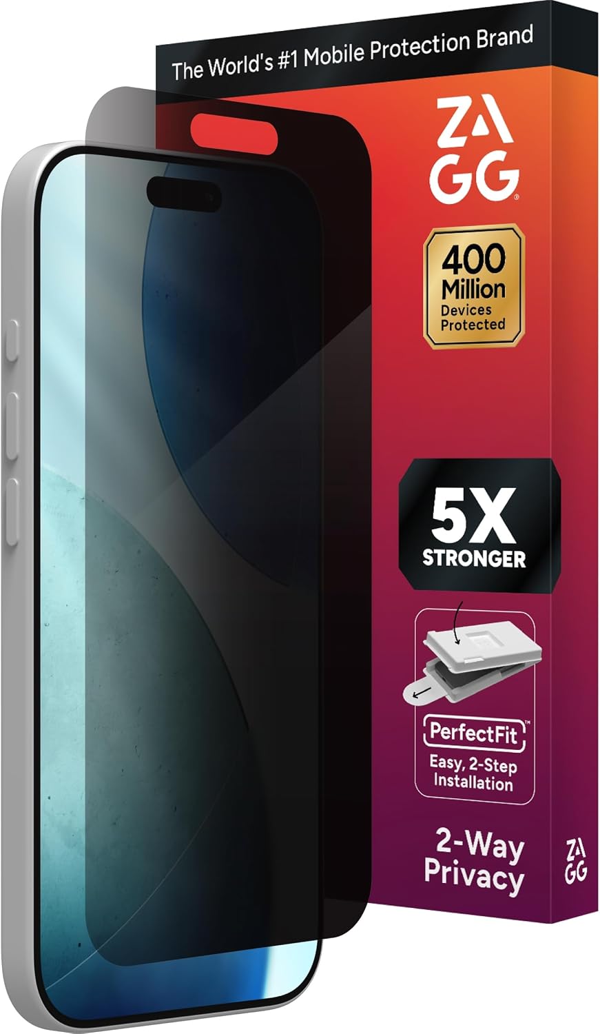 ZAGG Glass Elite Privacy Screen Protector for iPhone 17 Pro Max