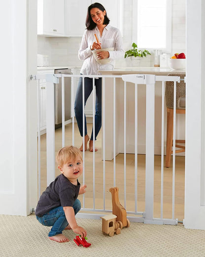 Cumbor 29.7-51.5 in Extra Wide Baby Gate for Stairs, Dog Gate Indoor Black