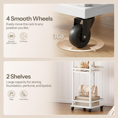 HOOBRO Jewelry Organizer Stand, 360° Swivel Jewelry Storage Organizer