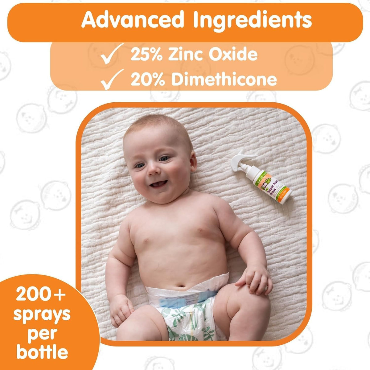 Boogie Diaper Rash Relief Bundle, No-Rub Spray & Maximum Strength Paste